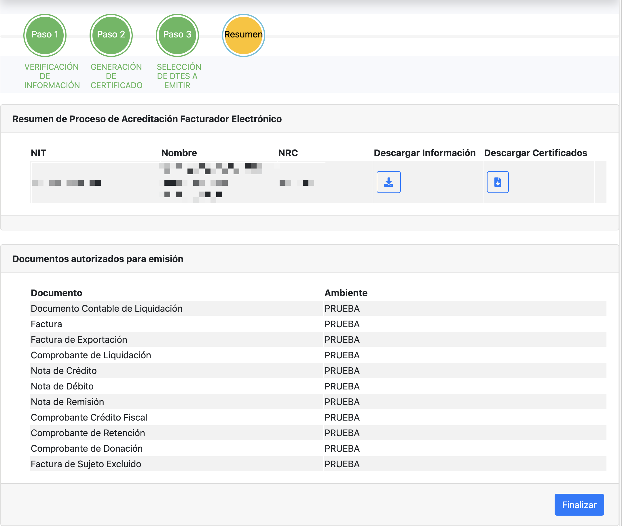 Resumen de acreditacion