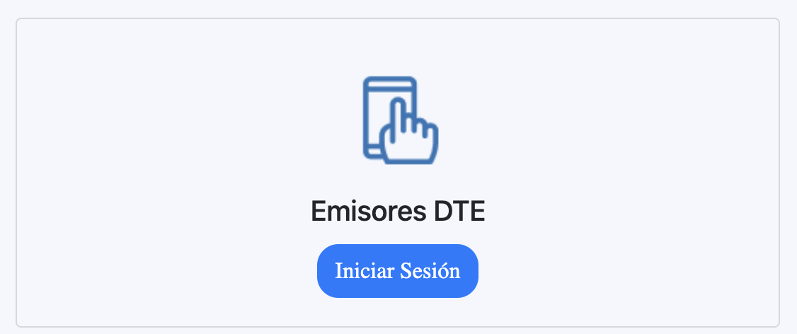 Pagina principal del portal de Facturacion Electronica